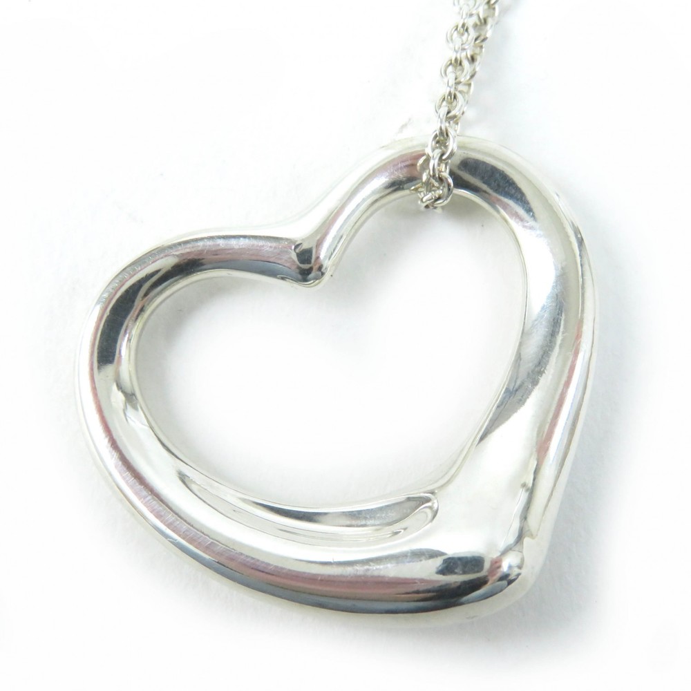 Tiffany Open Heart Large Necklace Silver
